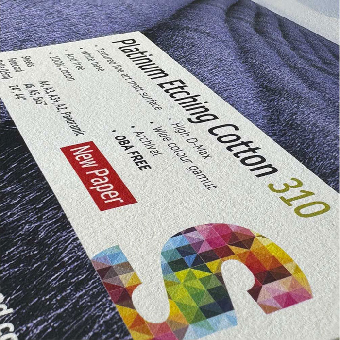Fine Art Print Op Fotospeed Platinum Etching Cotton 310